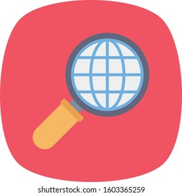 Management Flat icons for world  & map 