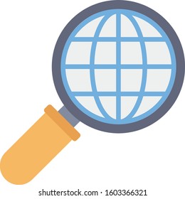 Management Flat icons for world  & map 
