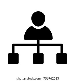  management glyph icon