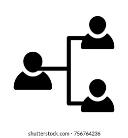 management glyph icon