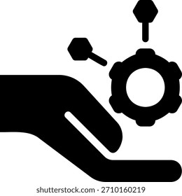 Vector de ilustración de icono de glifo de administración