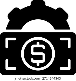 Vector de ilustración de icono de glifo de administración