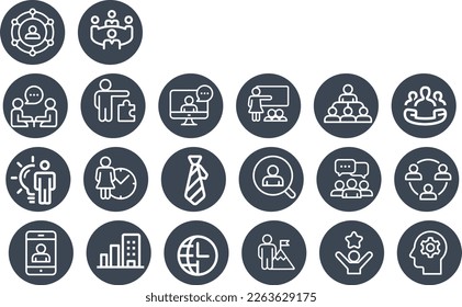 Management graphic Icons vector design 
