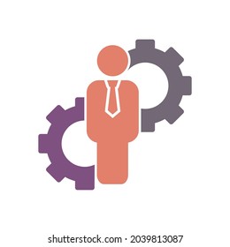 icono de administración, vector de concepto de negocio