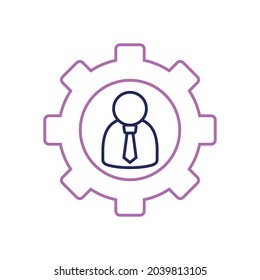management icon, business concept vector