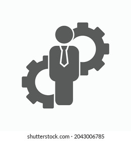 management icon, business concept vector