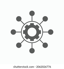 management icon, business concept vector