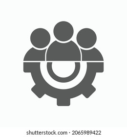 management icon, business concept vector
