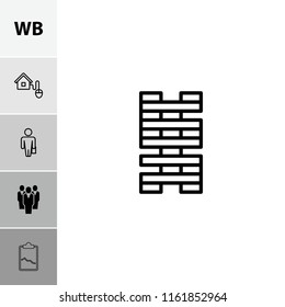 Management icon. collection of 6 management filled and outline icons such as wb, man with case, domino, smart home, group. editable management icons for web and mobile.