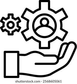 Management Icon Element For Design