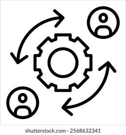 Management Icon Element For Design