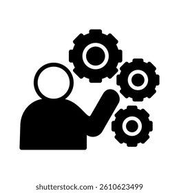 Management Icon Element for Design