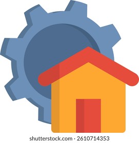 Management Icon Flat Vector Illustration