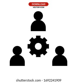 management icon or logo isolated sign symbol vector illustration - high quality black style vector icons
