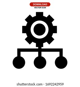 management icon or logo isolated sign symbol vector illustration - high quality black style vector icons
