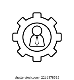 management icon, manager vector, business illustration