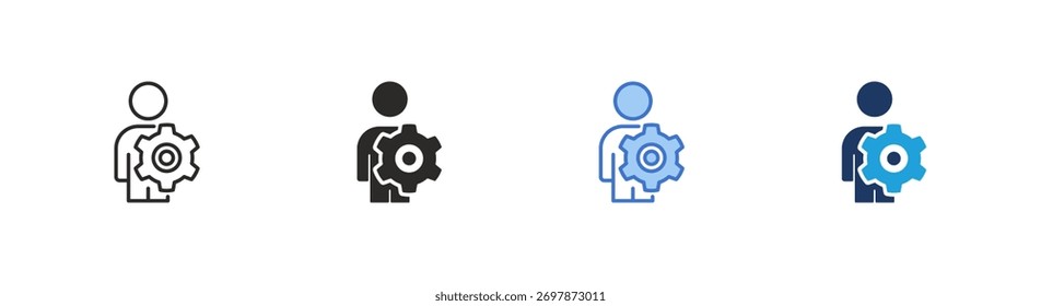 Icono de administración colección de estilos múltiples