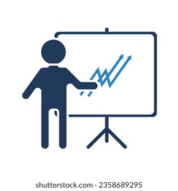 Planificación de iconos de administración, vector de entrenamiento, icono de negocio.