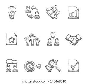 Management Icon Series  In Sketch