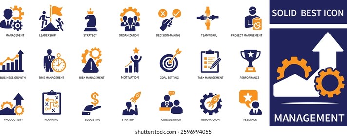 Management icon icon set best Quality