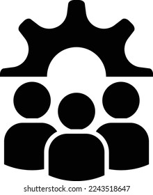 Management Icon. Teamwork management icon. Business team. Company leader, supervisor. Partnership icon. Organization workforce. Facility. Crowd management. Businessman career development. CRM. - Shutterstock ID 2243518647
