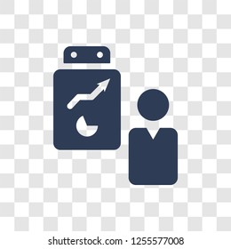 Management icon. Trendy Management logo concept on transparent background from Business and analytics collection