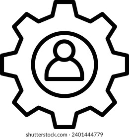 management icon vector business sign