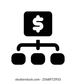 management icon. vector glyph icon for your website, mobile, presentation, and logo design.