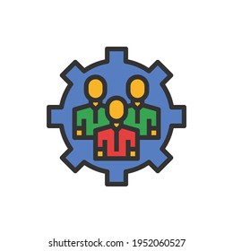 Ilustración vectorial de icono de administración.