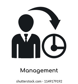 Management icon vector isolated on white background for your web and mobile app design, Management logo concept