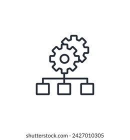 Icono de administración. vector.Trazo editable.signo de estilo lineal para el uso de diseño web,logo.Ilustración de símbolo.