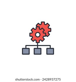 Management icon. vector.Editable stroke.linear style sign for use web design,logo.Symbol illustration.