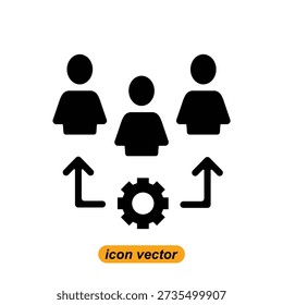 iconos de administración. Ilustraciones planas de iconos vectoriales de gestión para el Web. Ilustraciones vectoriales de íconos de la empresa.