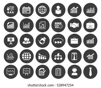 Management icons set