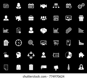 Management icons set