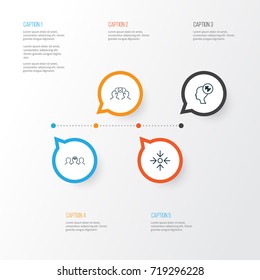 Management Icons Set. Collection Of Coaching, Human Mind, Business Aim And Other Elements. Also Includes Symbols Such As Coaching, Mark, Mentoring.