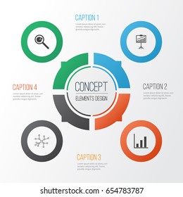 Management Icons Set. Collection Of Conversation, Bar Chart, Report Demonstration And Other Elements. Also Includes Symbols Such As Analysis, Statistic, Bar.