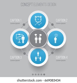 Management Icons Set. Collection Of Planning, Group Organization, Team Meeting And Other Elements. Also Includes Symbols Such As Idea, Manage, Timeout.