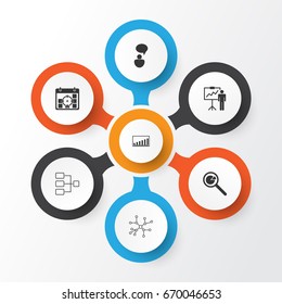 Management Icons Set. Collection Of Project Targets, Project Analysis, Company Statistics And Other Elements. Also Includes Symbols Such As Conversation, Structure, Success. Management Icons Set. Collection Of Project Targets, Project Analysis, Company Statistics And Other Elements. Also Includes Symbols Such As Conversation, Structure, Success.