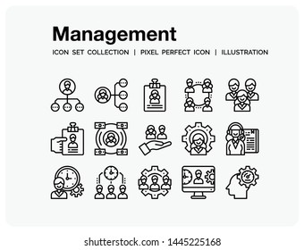 Management
Icons Set. UI Pixel Perfect Well-crafted Vector Thin Line Icons. The illustrations are a vector.