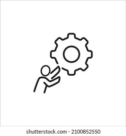 management icons symbol vector elements for infographic web