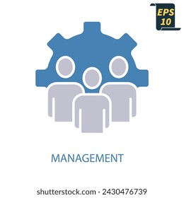 management icons  symbol vector elements for infographic web