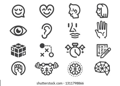 Management of ideas for creativity. Thinking icon.