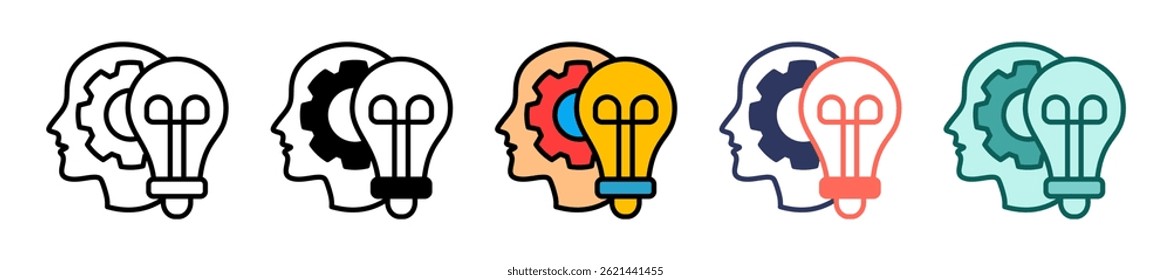 Management Initiative Icon Multiple Vector Illustration
