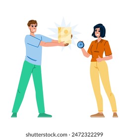 gestión justo a tiempo Vector de producción. kanban ventory, proyecto de la junta, hacer gestión de desarrollo justo a tiempo personaje de producción. personas ilustración de dibujos animados plana