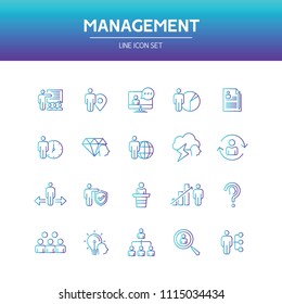 Management Line Icon