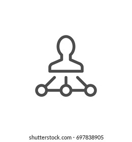 Management line icon