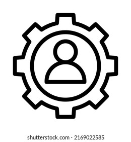 gráfico vectorial de icono de línea de administración