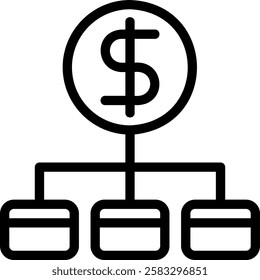 management line icon illustration vector