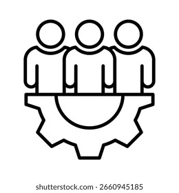 Vektorgrafik des Managementliniensymbols